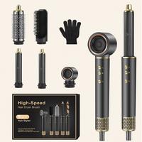 Zephyrluxe 5 in 1 Airwrap Hair Styler & Dryer 110K RPM Negative Ion Hair Dryer Brush Frizz-Free Hot-Air Brushes Fast Drying C...