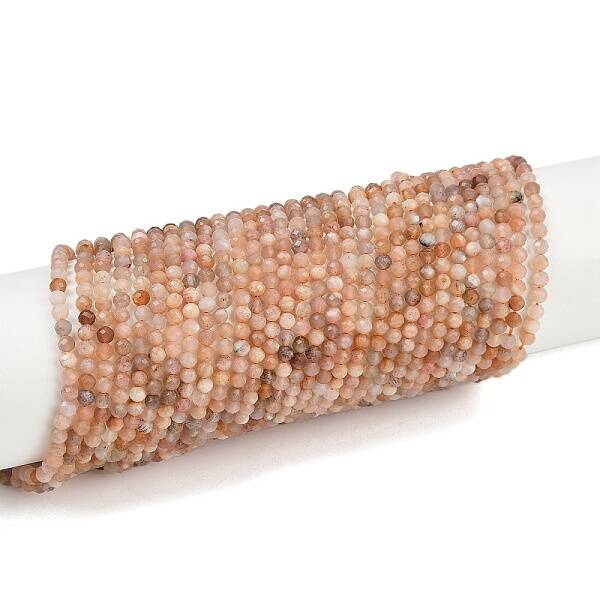 Natural Peach Moonstone Beads Strands