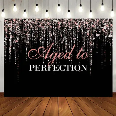 Aperturee Aged To Perfection Happy Birthday Backdrop For Female