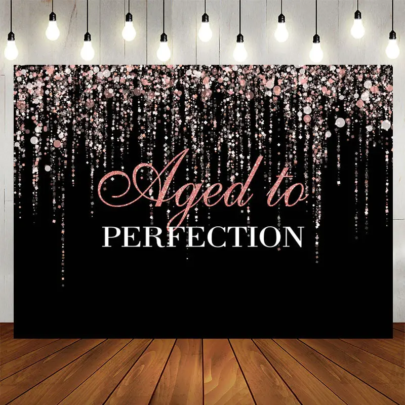 Aperturee Aged To Perfection Happy Birthday Backdrop For Female