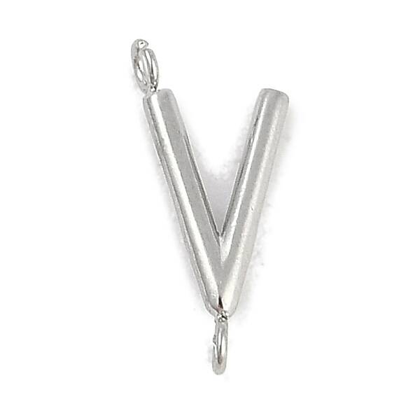 304 Stainless Steel Letter Connector Charms