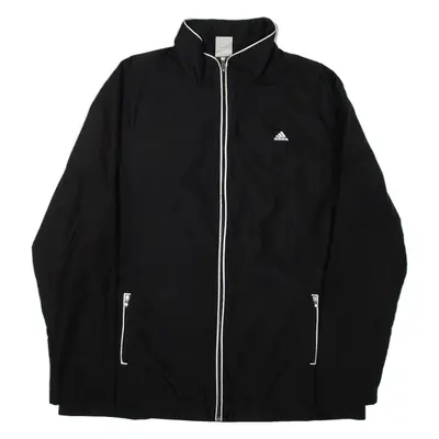 ADIDAS Womens Track Jacket Black UK 22