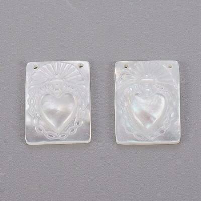 Natural White Shell Mother of Pearl Shell Pendants