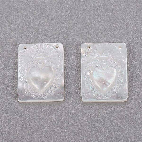 Natural White Shell Mother of Pearl Shell Pendants