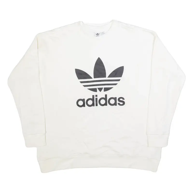 ADIDAS Mens Sweatshirt White XL