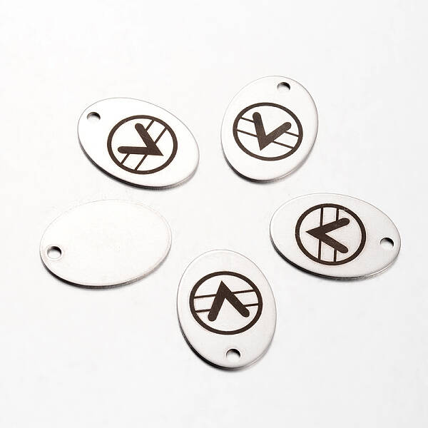 Non-Tarnish Spray Painted Stainless Steel Pendants