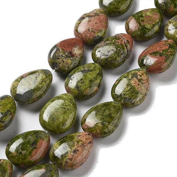 Natural Unakite Beads Strands