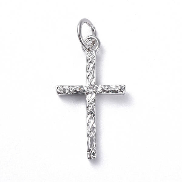 Brass Micro Pave Cubic Zirconia Pendants