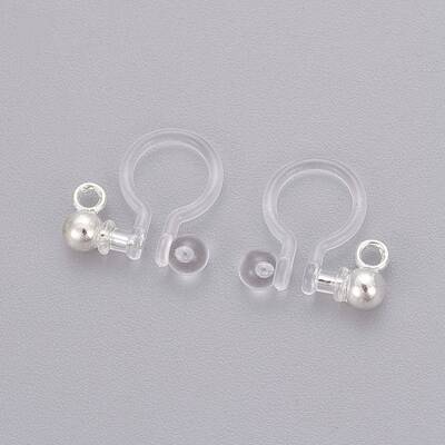 Transparent U Type Painless Prevent Allergy Resin Ear Clip