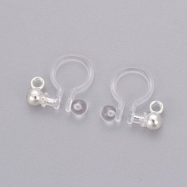 Transparent U Type Painless Prevent Allergy Resin Ear Clip