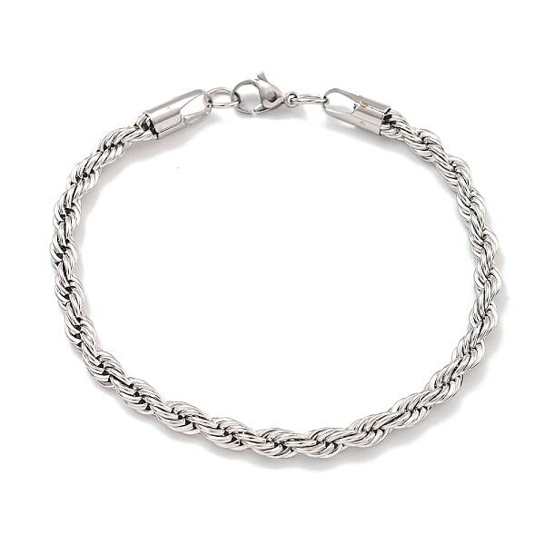 Tarnish Resistant 5MM 304 Stainless Steel Rope Chain Bracelets for Women