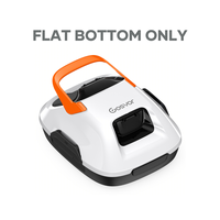 【Flat Bottom ONLY】Cordless Robotic Pool Cleaner, Lasts 90 Min, Automatic Vacuum for Above-Ground Pools up to 860 Sq.ft, P...