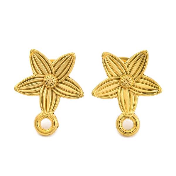 Ion Plating(IP) 304 Stainless Steel Studs Earring Findings