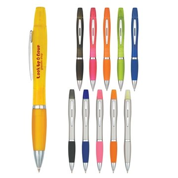 250 Promotional Twin-Write Pen With Highlighter - Twist Action