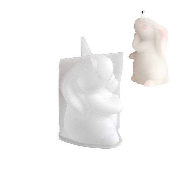Easter Theme Rabbit DIY Silicone Candle Molds