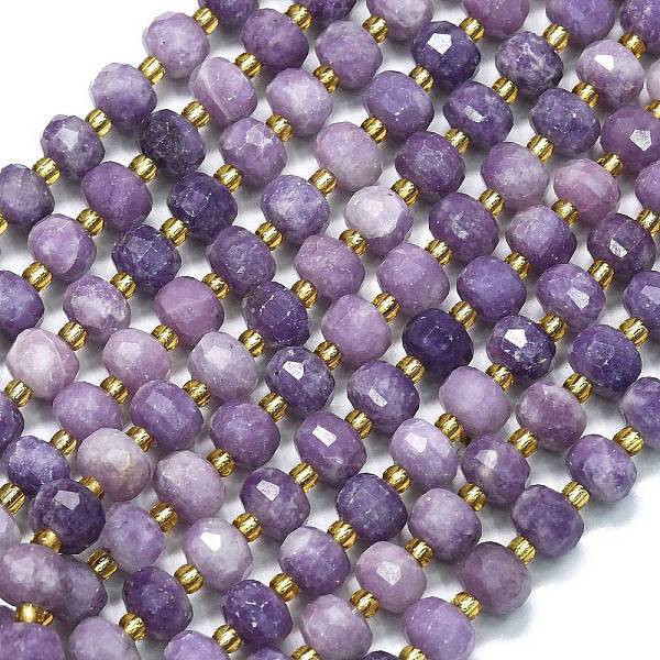 Natural Lepidolite Beads Strands