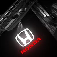 2 pcs Car Door LED HD Welcome Courtesy Shadow Projector Lamp Logo Light For Honda Accord Odyssey Civic CRV Envix Crider City ...