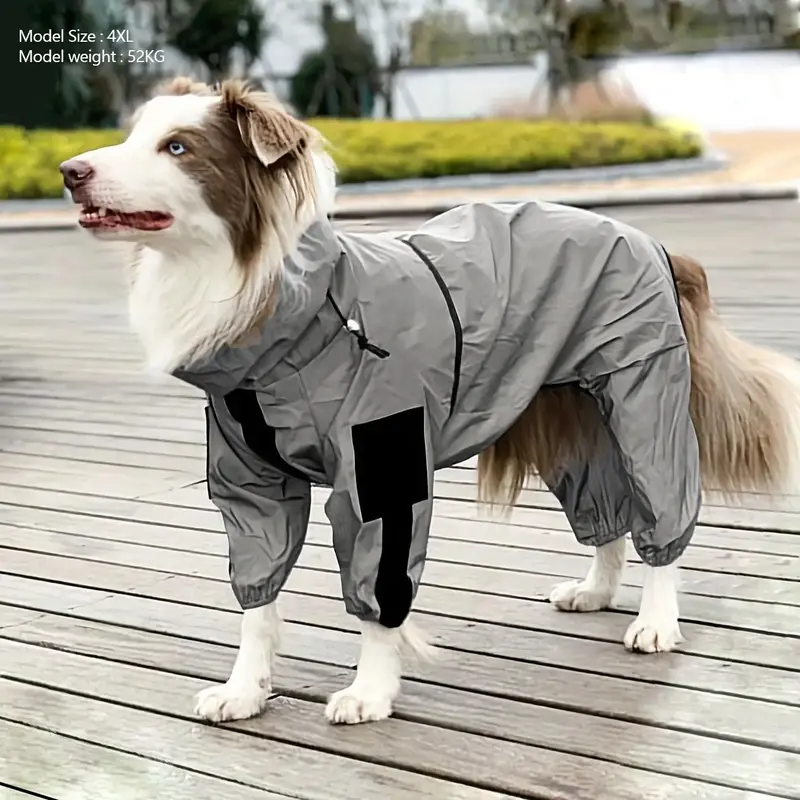 Winter Warm Pet Cloth, Reflective Safety Dog Raincoat, Waterproof Sunscreen Pet Raincoat, Pet Clothes for Dogs Outdoor Walkin...