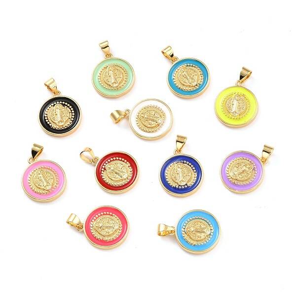 Brass Enamel Pendants