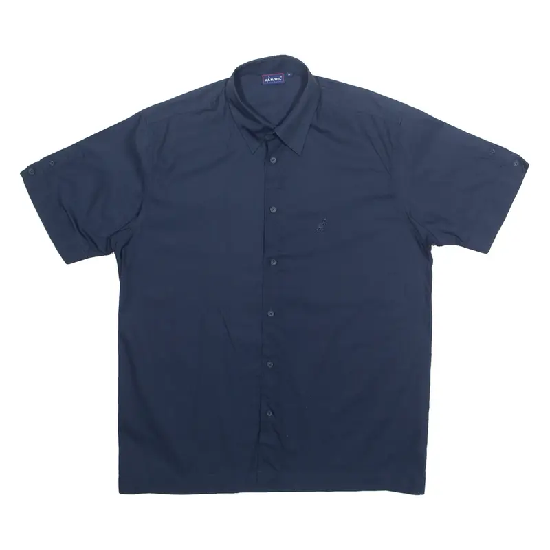 KANGOL Mens Plain Shirt Blue M
