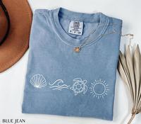 Comfort Colors Beach Bum T-shirt, Cute Summer Vacation Tee, Trendy Cruise Shirt for Women, Beach Vibes T-shirt, Relaxed Summe...