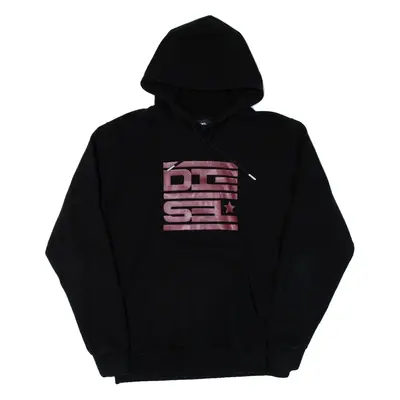DIESEL Mens Black Hoodie XL