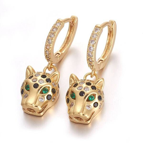 Brass Leverback Earrings