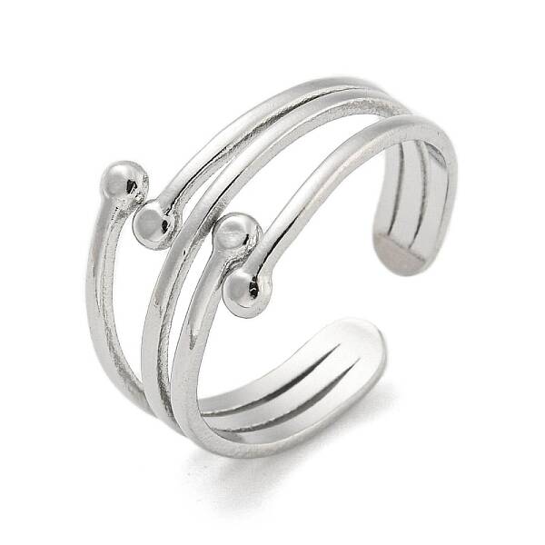 Non-Tarnish 304 Stainless Steel Open Cuff Rings