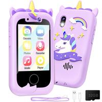 Kids Smart Phone Girls Toy: Christmas Birthday Gifts for Girls Age 3-10 - Working Real Play Cell Phone - Toddler Toy Learning...