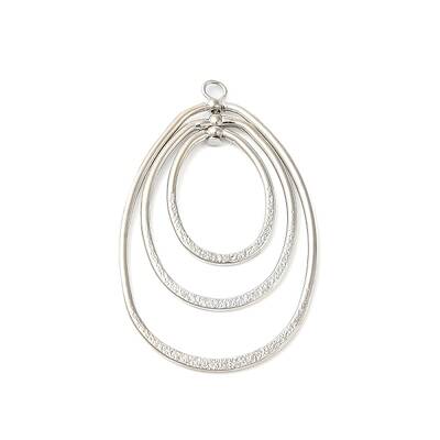 Brass Open Back Bezel Pendants
