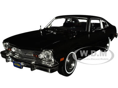 1974 Ford Maverick Black Forgotten Classics Series 1/24 Diecast Model Car by Motormax