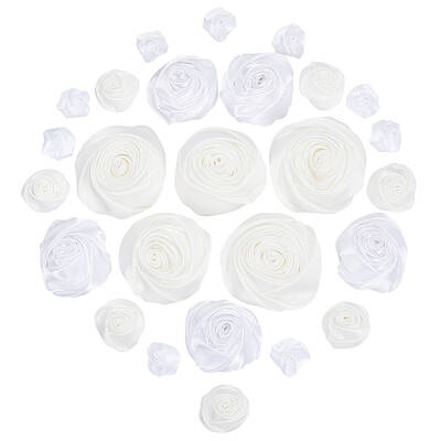 26Pcs 4 Style Satin Cloth Ornament Accessories