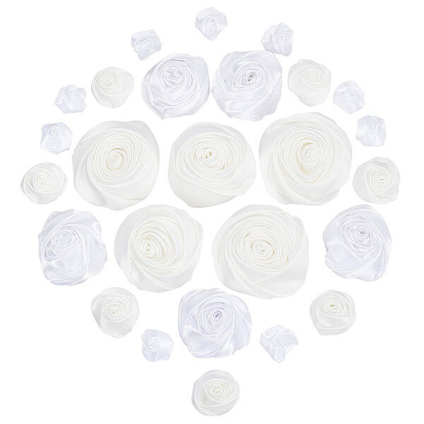 26Pcs 4 Style Satin Cloth Ornament Accessories