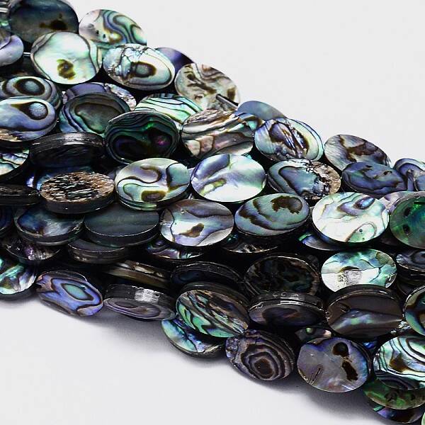 Natural Paua Shell Beads Strands