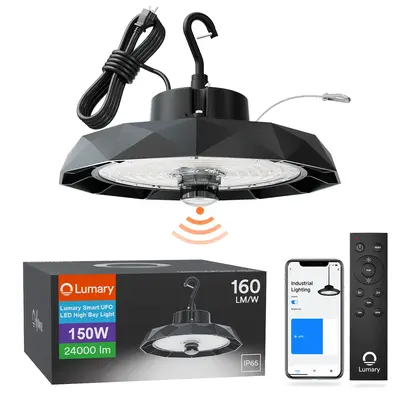 Lumary  UFO LED High Bay Light with Motion Sensor（100/150/200W）, 150W / 1pcs