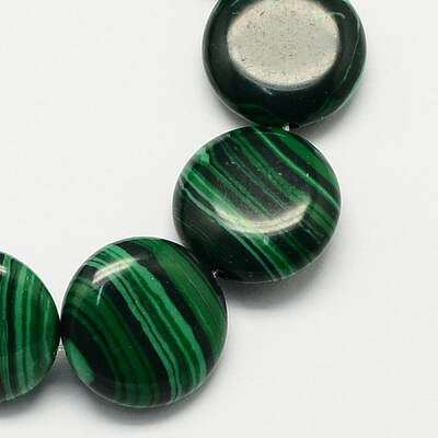 Synthetic Malachite Bead Strands