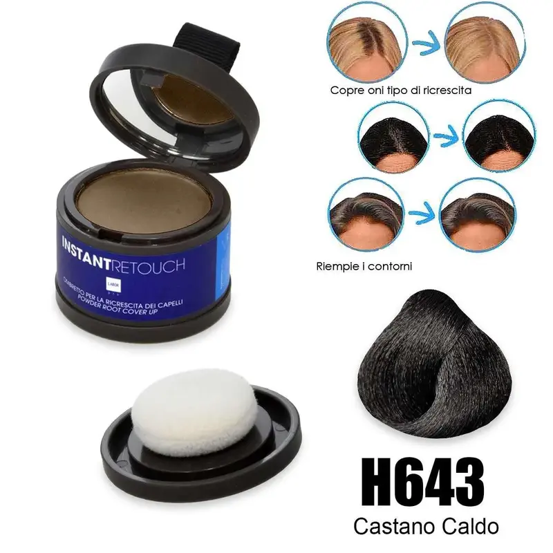 Labor Instantretouch Ombretto Per La Ricrescita Dei Capelli Colore Castano Caldo