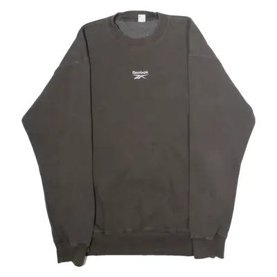 REEBOK Mens Sweatshirt Green Crew Neck M