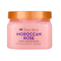 Tree Hut Moroccan Rose Shea Sugar Scrub, Exfoliating Body Polish Scrub Removes Dry Skin for a Soft & Hydrated Feel, 18 Fl oz....