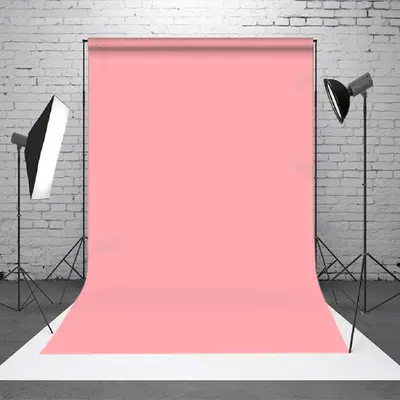 Simple Pink Solid Color Photo Booth Backdrop For Studio - Aperturee