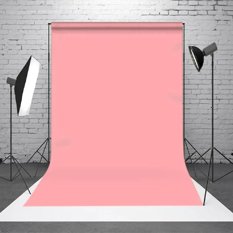 Simple Pink Solid Color Photo Booth Backdrop For Studio - Aperturee