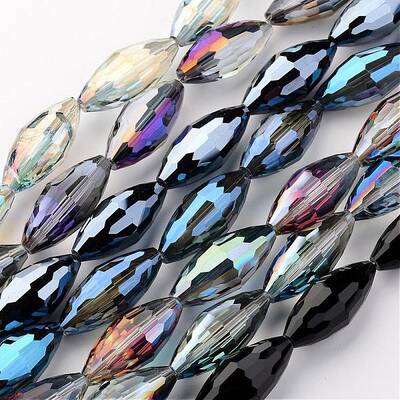 Electroplate Glass and Glass Bead Strands