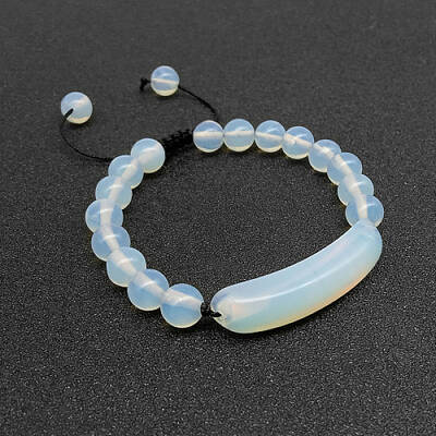 Opalite Bead Braided Bead Bracelets for Women Men
