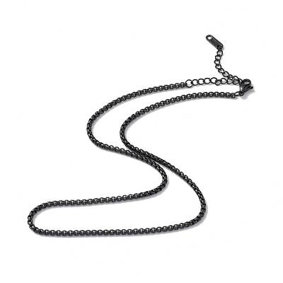 304 Stainless Steel Box Chain Necklace for Men Women