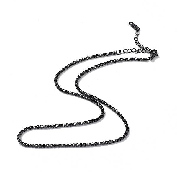 304 Stainless Steel Box Chain Necklace for Men Women