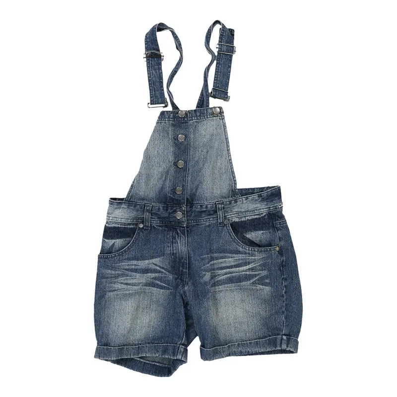 Age 12-14 B.P.C. Short Dungarees - 30W 6L Blue Cotton