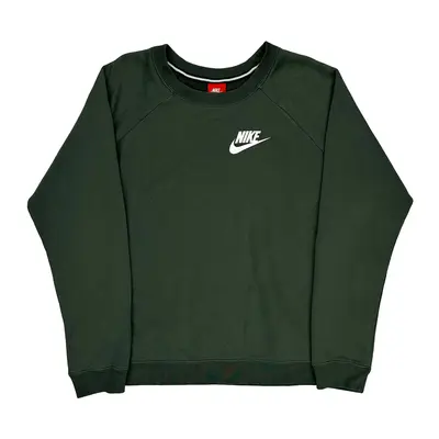 Nike Sweatshirt - XL Green Cotton Blend