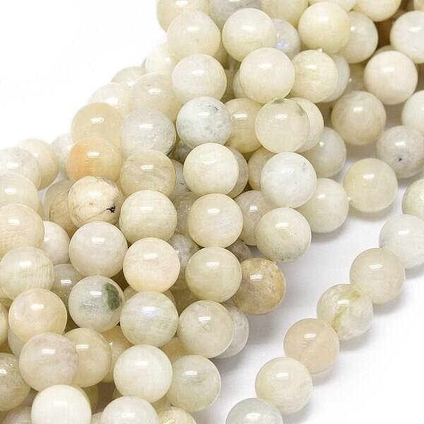 Natural Rainbow Moonstone Beads Strands