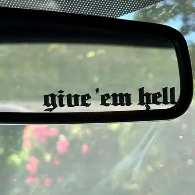 Creative Letter Pattern Car Sticker, Car Decorative Decal for Car Body Window Rearview Mirror, Car Accessories for Interior &...