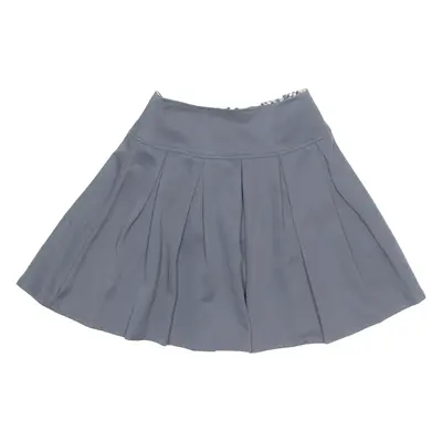 Womens Pleated Skirt Grey Short XXS